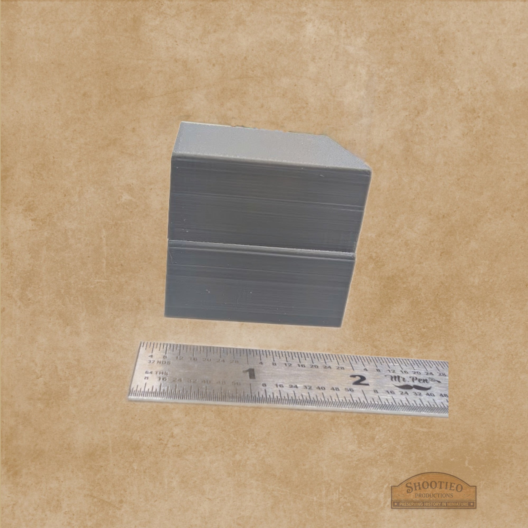 Early 1900s Main Street Storefront | 1:87 Scale | Recessed Entry Commercial Building | Durable FDM Print.