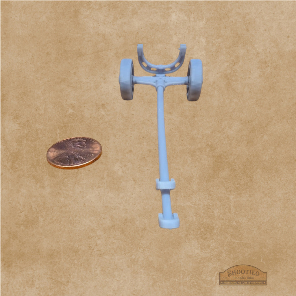 1915 Weaver-Style Auto Ambulance | Vintage Towing Dolly | High-Detail Resin | 1:24 to 1:87 Scale