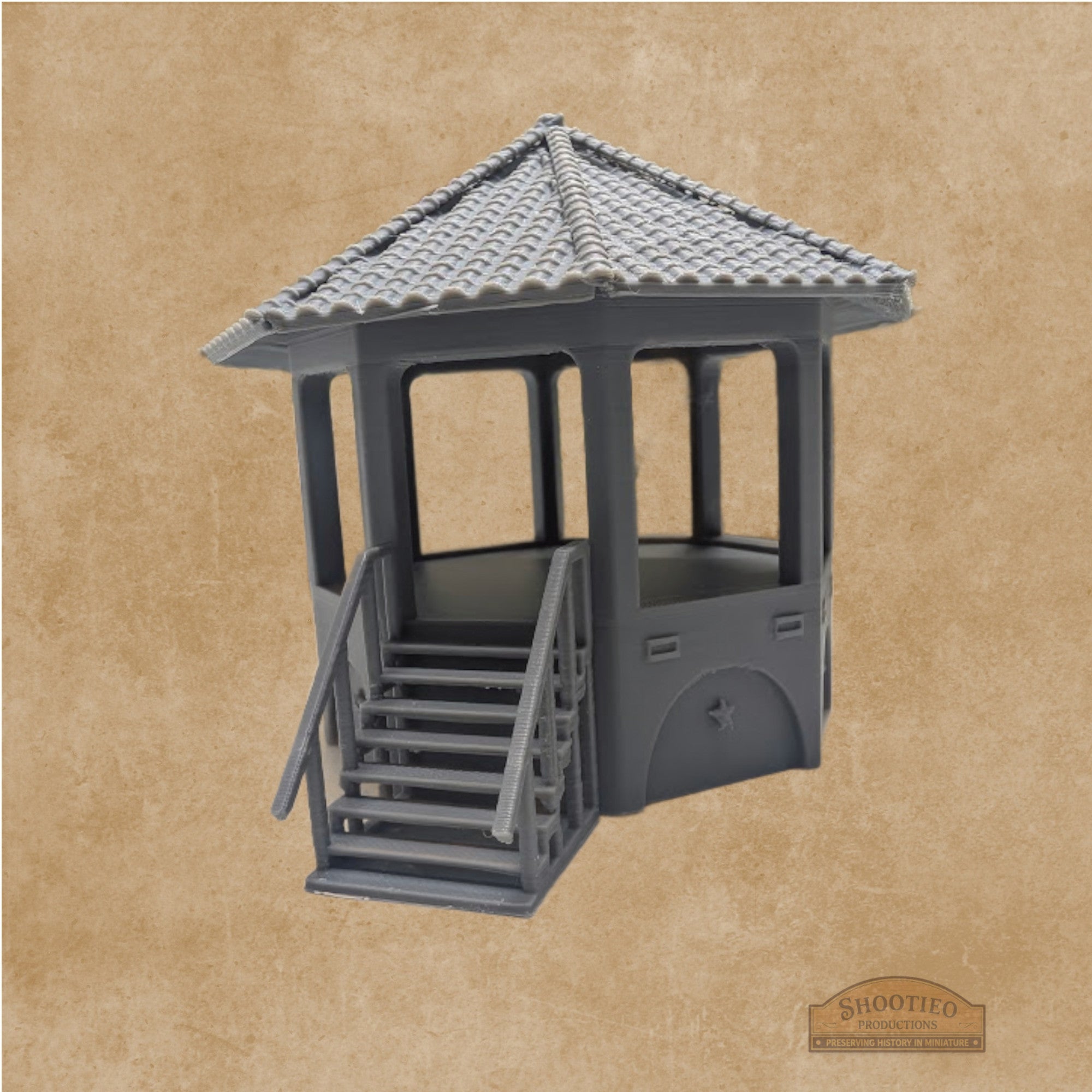 Centennial Park Bandstand | Victorian Octagonal Gazebo | Multi-Scale Historic Pavilion | DIY Modeller's Kit