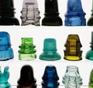 Miniature Glass Telephone Insulators