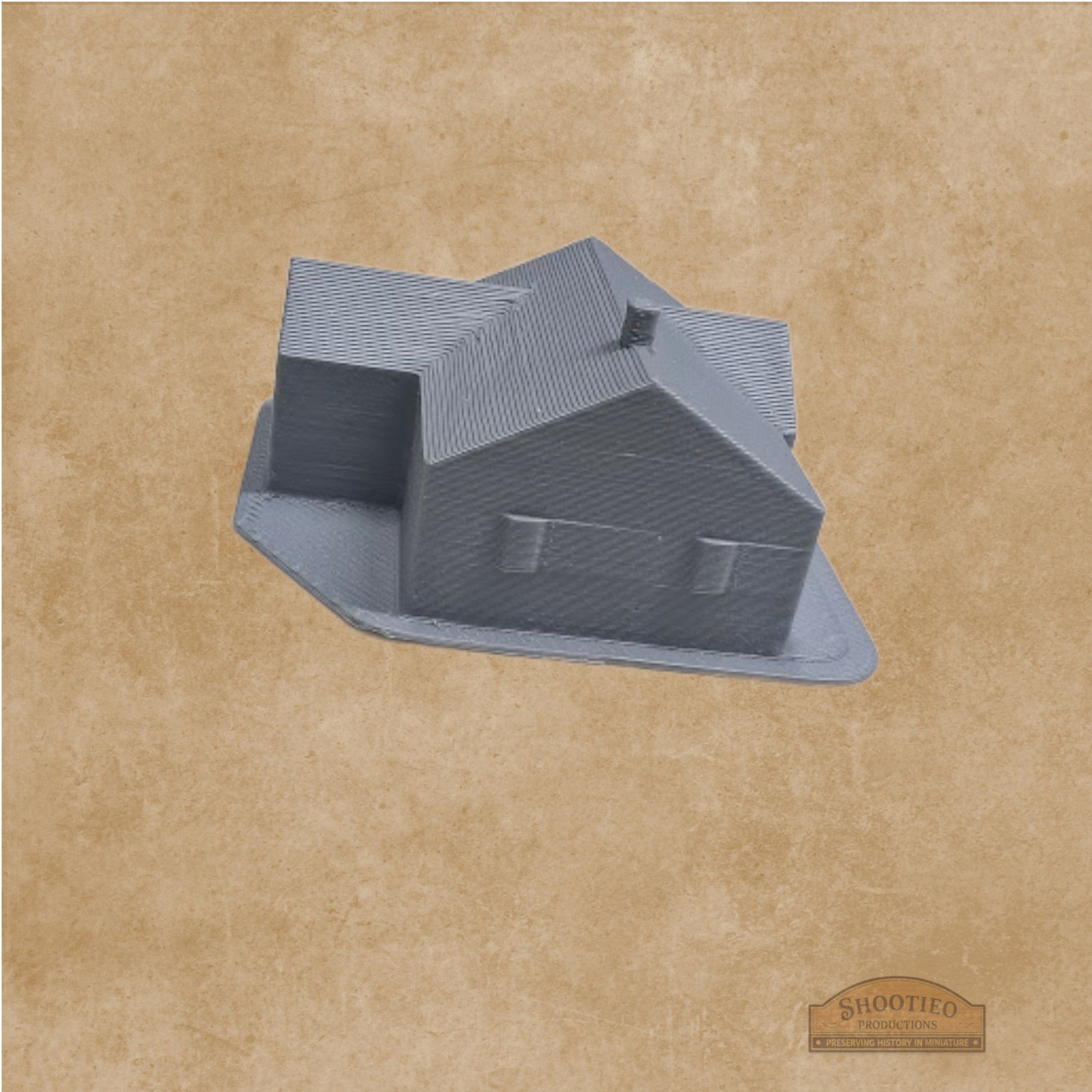 Mid-Century Ranch House | Post-War Suburban Home | 3D Printed Architecture | 1:56 to 1:160 Multi-Scale