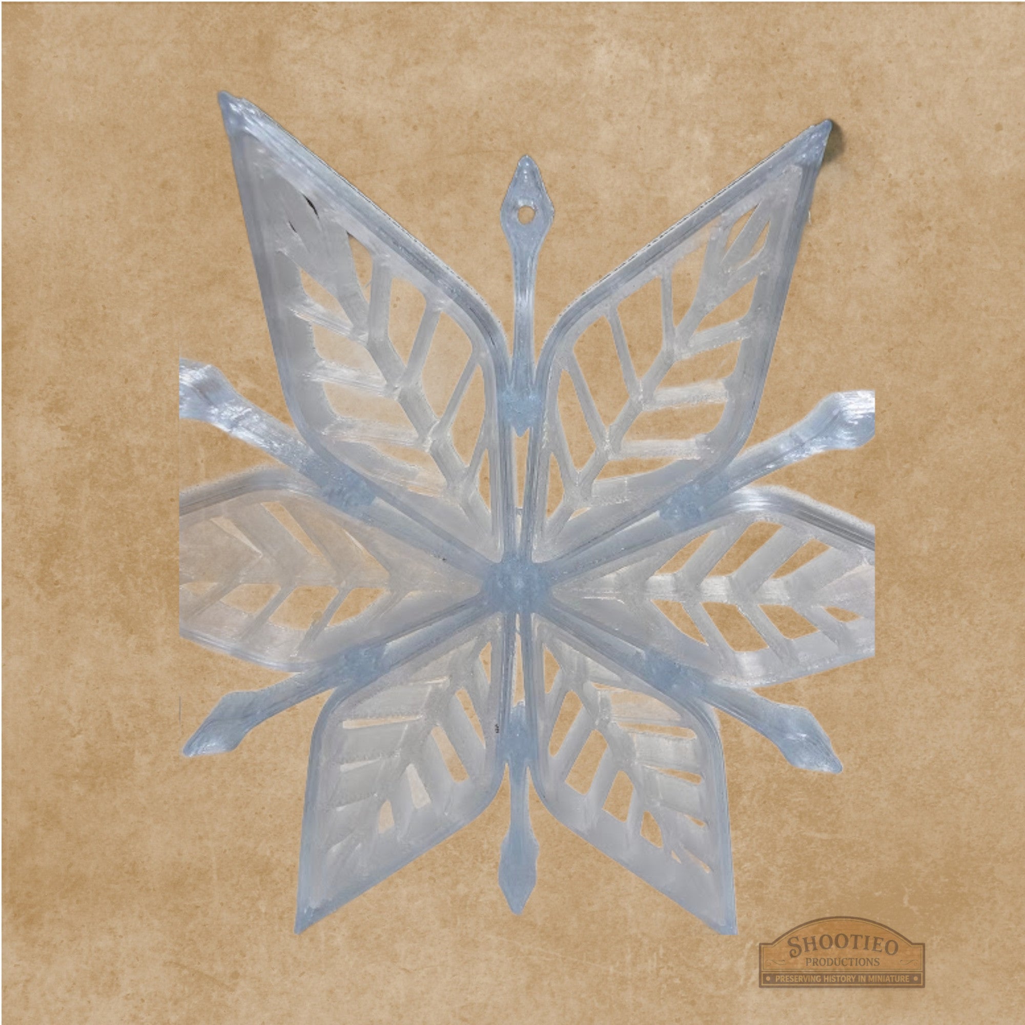 3D Printed Geometric Snowflake Ornament | Shatterproof Christmas Tree Decor | Lightweight Filament | Set of 5, 10, or 20