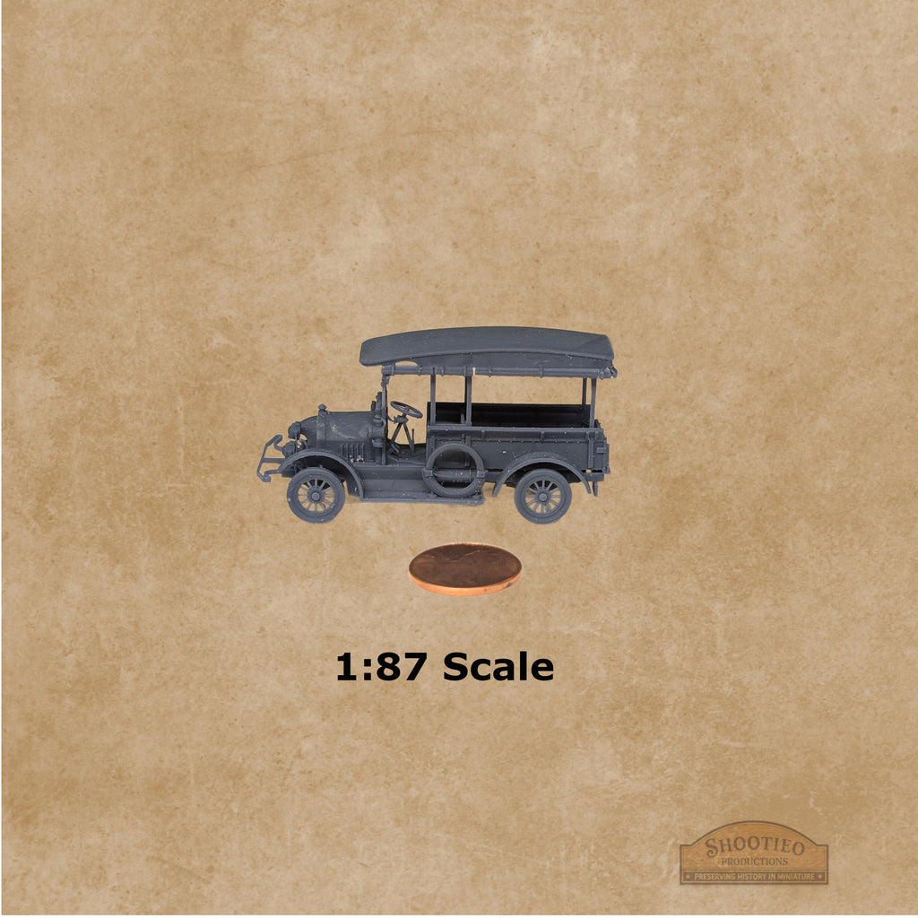 1917 VIM F2 Huckster Truck | 1:24 to 1:160 Scale | High-Detail Resin Miniature | Early 20th Century Delivery Wagon