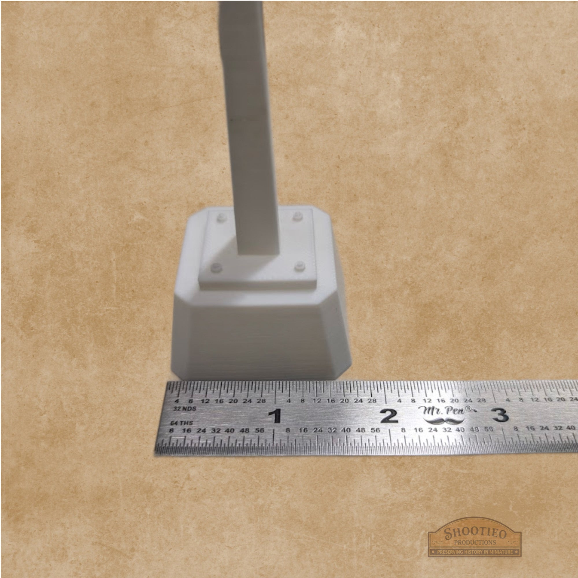 Vintage Roadside Service Station Sign | DIY "Lollipop" Sign Pillar | 1:24 to 1:160 Scale | Unpainted Custom Layout Detail