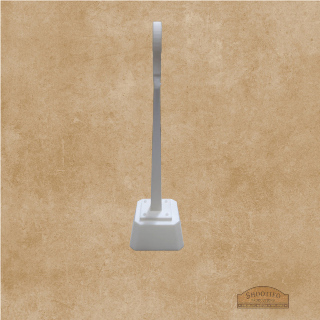 Vintage Roadside Service Station Sign | DIY "Lollipop" Sign Pillar | 1:24 to 1:160 Scale | Unpainted Custom Layout Detail